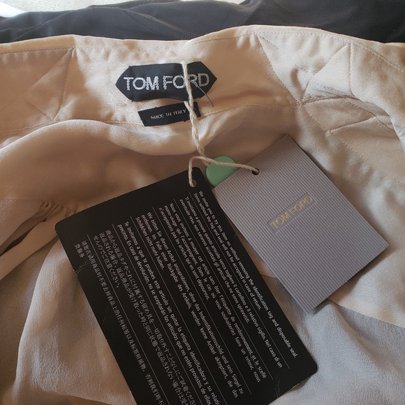 TOM FORD Cream Sheer Silk Top Blouse IT 44 US 8 - Picture 3 of 3